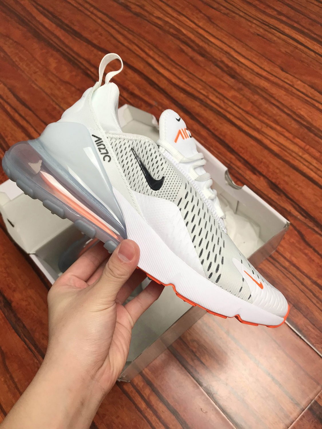 nike air max 270 &acirc;��just do it&acirc;�� whiteblack-total orange
