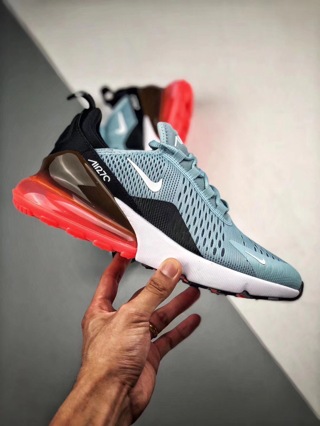 nike air max 270 ocean blissblack-hot punch