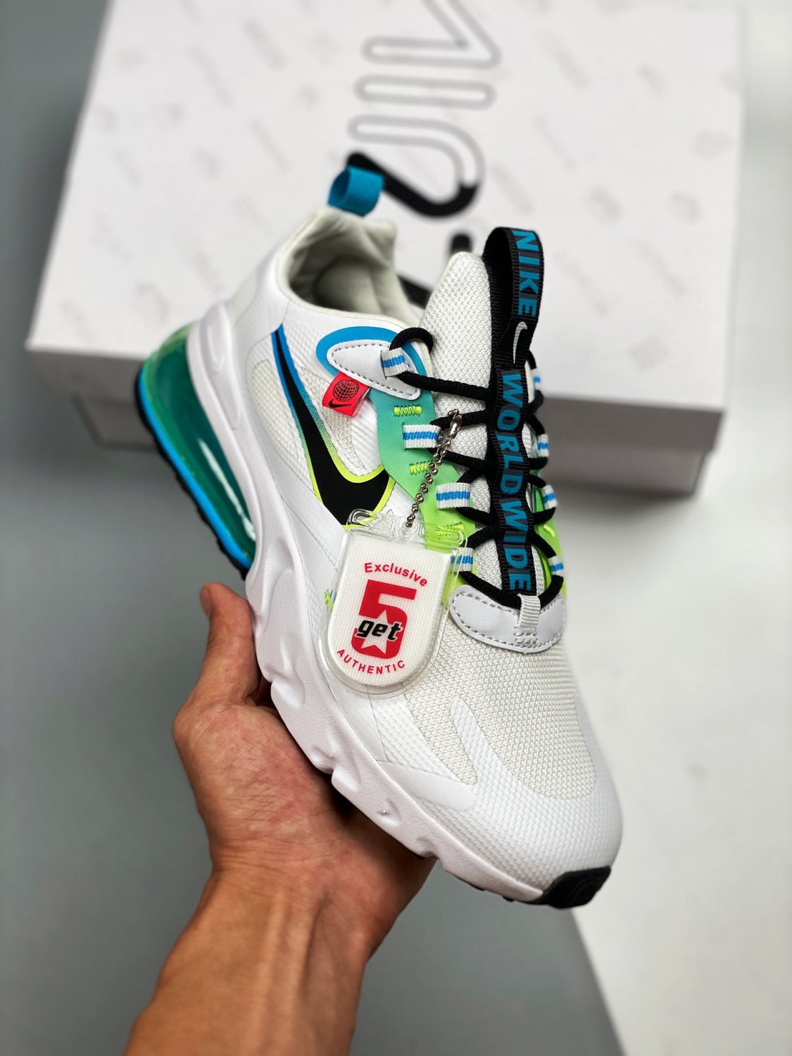 nike air max 270 react &Acirc;�&Acirc;�worldwide&Acirc;�&Acirc;� white ck6457-100