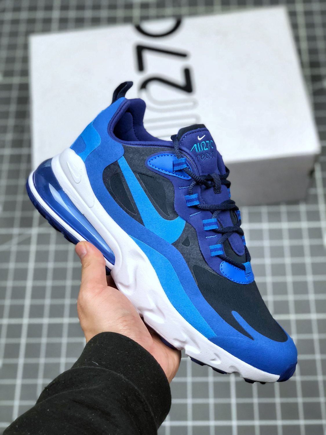 nike air max 270 react blue voidphoto blue-game royal