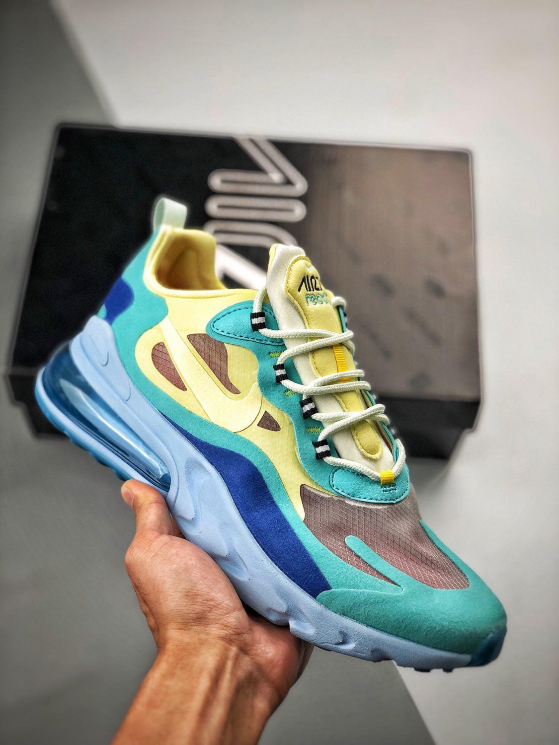 nike air max 270 react hyper jadefrosted spruce-barely volt