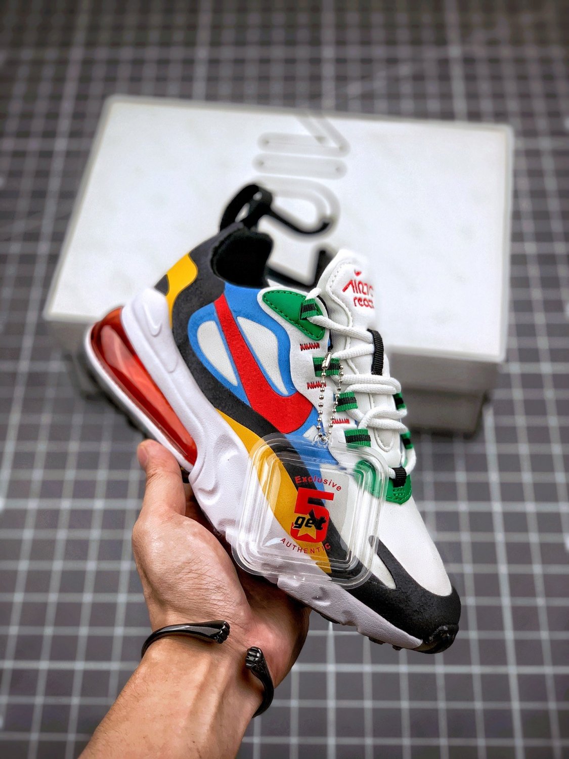nike air max 270 react multi-color