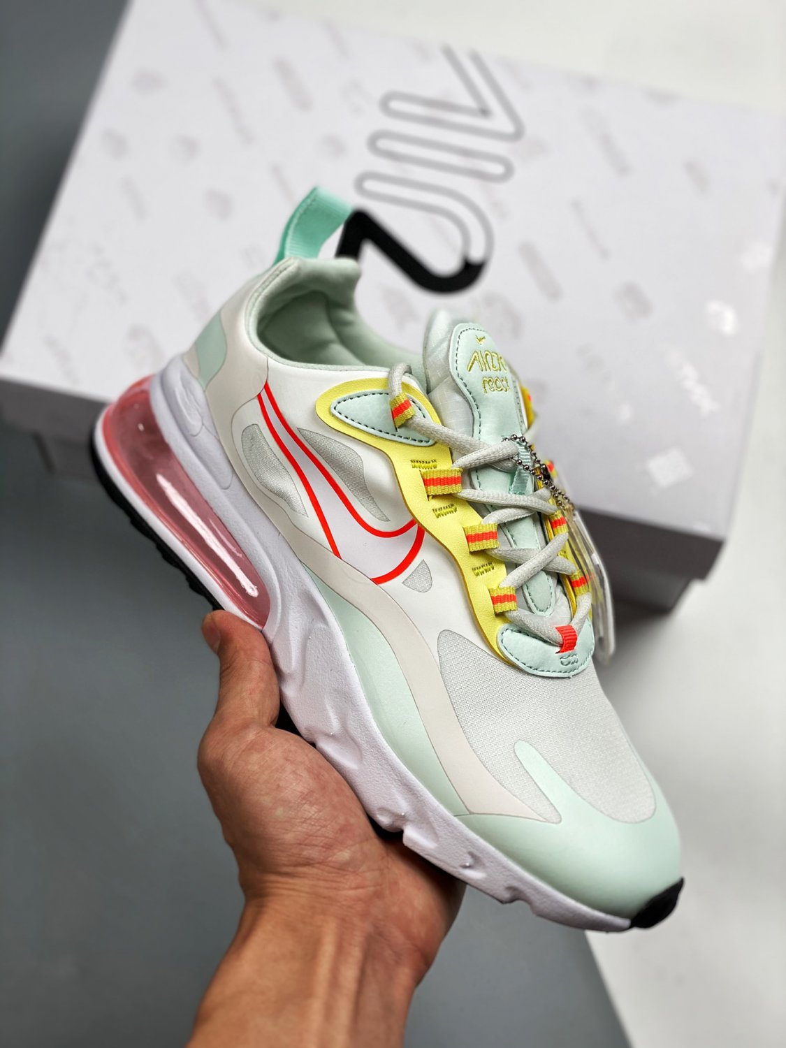 nike air max 270 react pale ivorybarely greenlight zitronwhite
