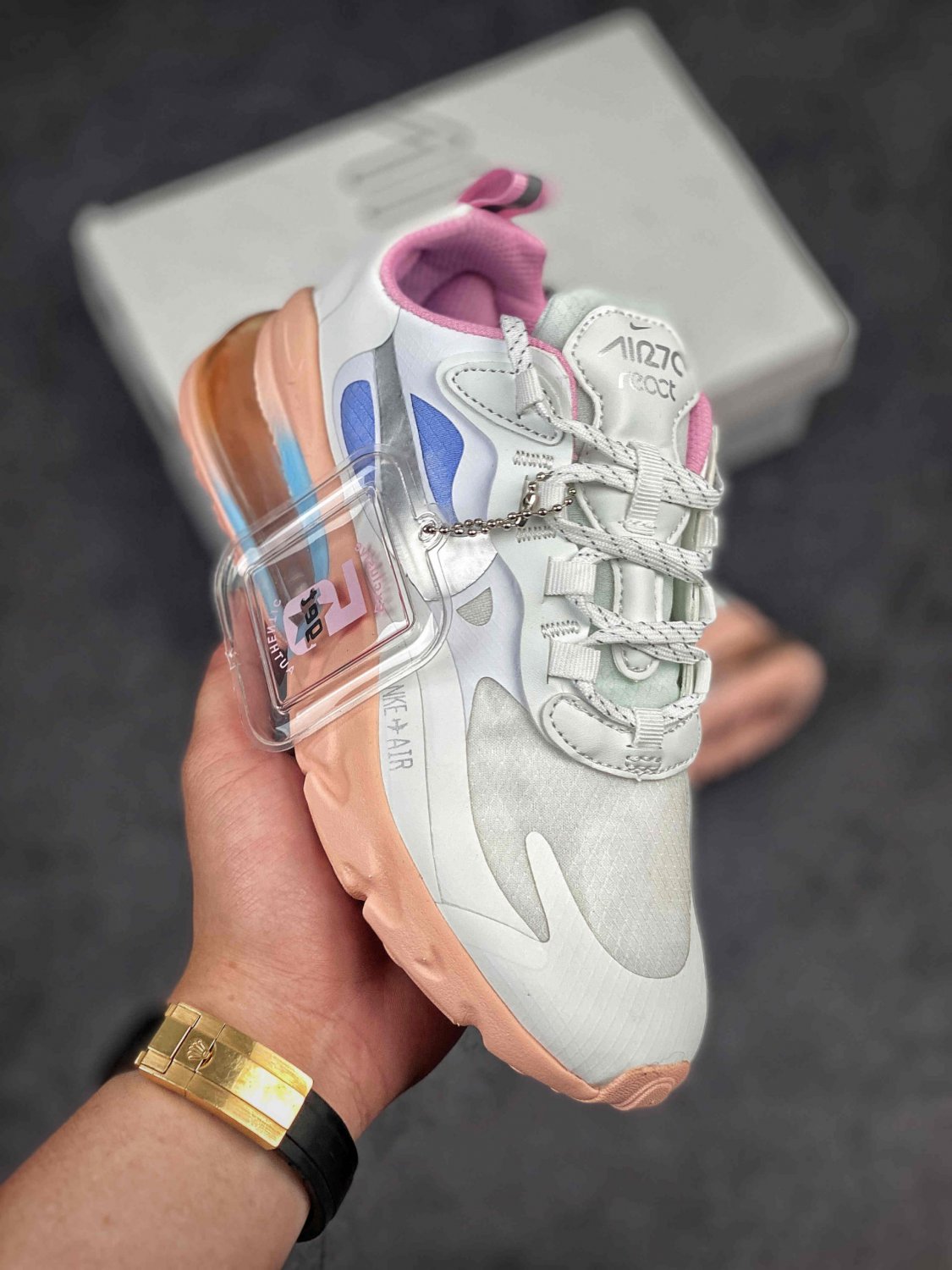nike air max 270 react pink washed coral