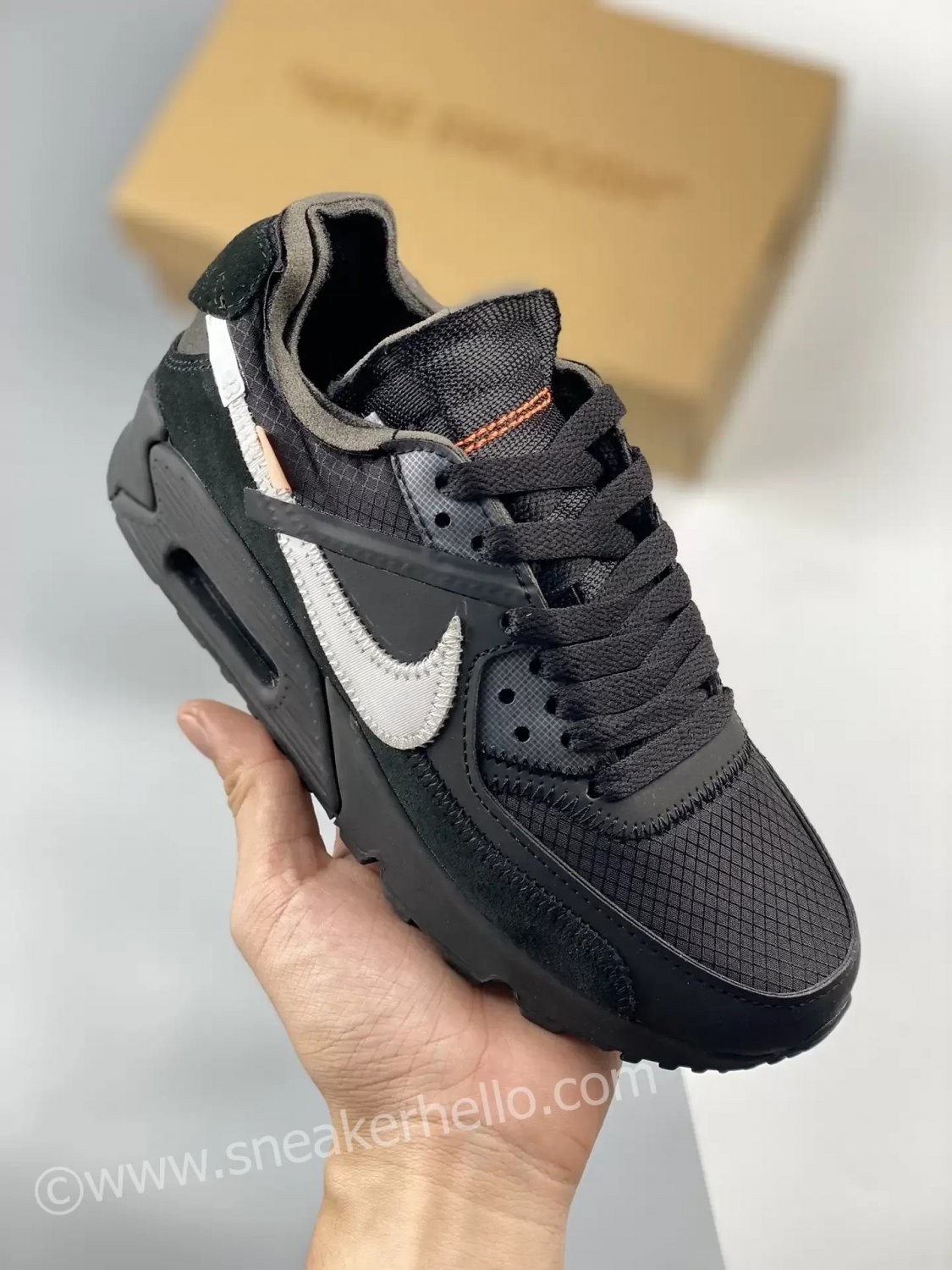 off-white x nike air max 90 black aa7293-001