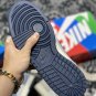 nike dunk high midnight navysky grey-fossil
