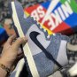 nike dunk high midnight navysky grey-fossil