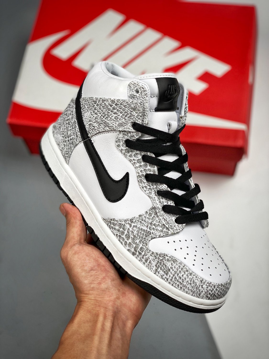 nike dunk high prm sp &Acirc;�&Acirc;�cocoa snake&Acirc;�&Acirc;� blackwhite-cocoa