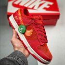 nike dunk low atl university redbright crimson fd0724-657