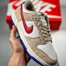 nike dunk low light iron oreuniversity redwhite dv3497-001