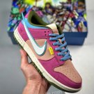 nike dunk low purple brown blue green