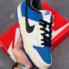 nike dunk low white royal blue black