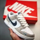 nike dunk low whiteneutral grey-midnight navy