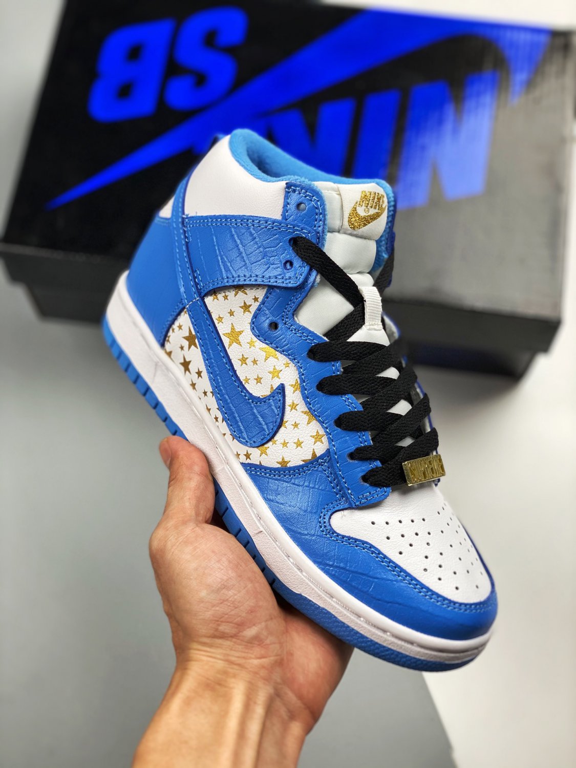 nike sb dunk high pro whiteuniversity blue