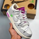 off-white x nike dunk low 03 of 50 sail grey purple