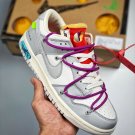 off-white x nike dunk low 45 of 50 sail grey magenta