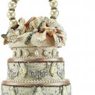 NWT Brand New Mary Frances I Do Beaded Wedding Cake Top Handle Bridal Bag Wedding Women Rare Find