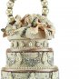 NWT Brand New Mary Frances I Do Beaded Wedding Cake Top Handle Bridal Bag Wedding Women Rare Find