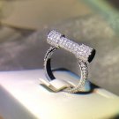 Silver Horse Hoof & CZ Pave Steampunk Ring | Intricate Handcrafted Gothic Jewelry"