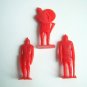 Soviet vintage plastic toys - the Warriors of the Kiev Principality (set, 9 pcs) USSR