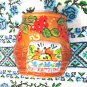 &ETH;&iexcl;ontainer for salt or other seasonings. Small vase. Baked clay (ceramics). Handmade