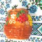 &ETH;&iexcl;ontainer for salt or other seasonings. Small vase. Baked clay (ceramics). Handmade
