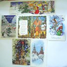 Soviet vintage postcards. New Year. Collectible postcards. USSR. Set 6 pieces