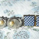 Vintage Men's cuff-links Jewelry, Old Soviet jewelry. Set of 2 pairs