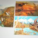 3D stereo lenticular holographic card (set 3 pcs). Purchased in the late 70s. Japan