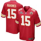 Men's Kansas City Chiefs #15 Patrick Mahomes Red Super Bowl LVII Limited Jersey