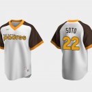 San Diego Padres Juan Soto White Cooperstown Collection jersey