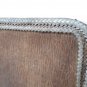 Leather Wallet, Cow Rawhide Bifold Wallet, Embroidered With Horse Rawhide Cords.