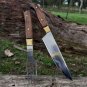 Barbecue Set. BBQ's Argentine Gaucho Set. Asado. Genuine Leather. Hand Forged.