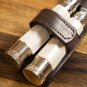 Barbecue Cutlery Set. Premium Knife & Fork Set, Stainless Steel + Leather Case.