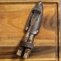 Barbecue Cutlery Set. Premium Knife & Fork Set, Stainless Steel + Leather Case.