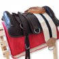 Horse Riding Equipment. Complete Equestrian Set. Treeless Horse Saddle + Bridle And Reins.