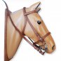 Horse Riding Equipment For Kids. Leather Treeless Horse Saddle 20". Complete Equestrian Set.