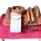 Pony Riding Equipment. Kids Leather Saddle. 20 Inch Treeless Saddle. Pony Equestrian Set.