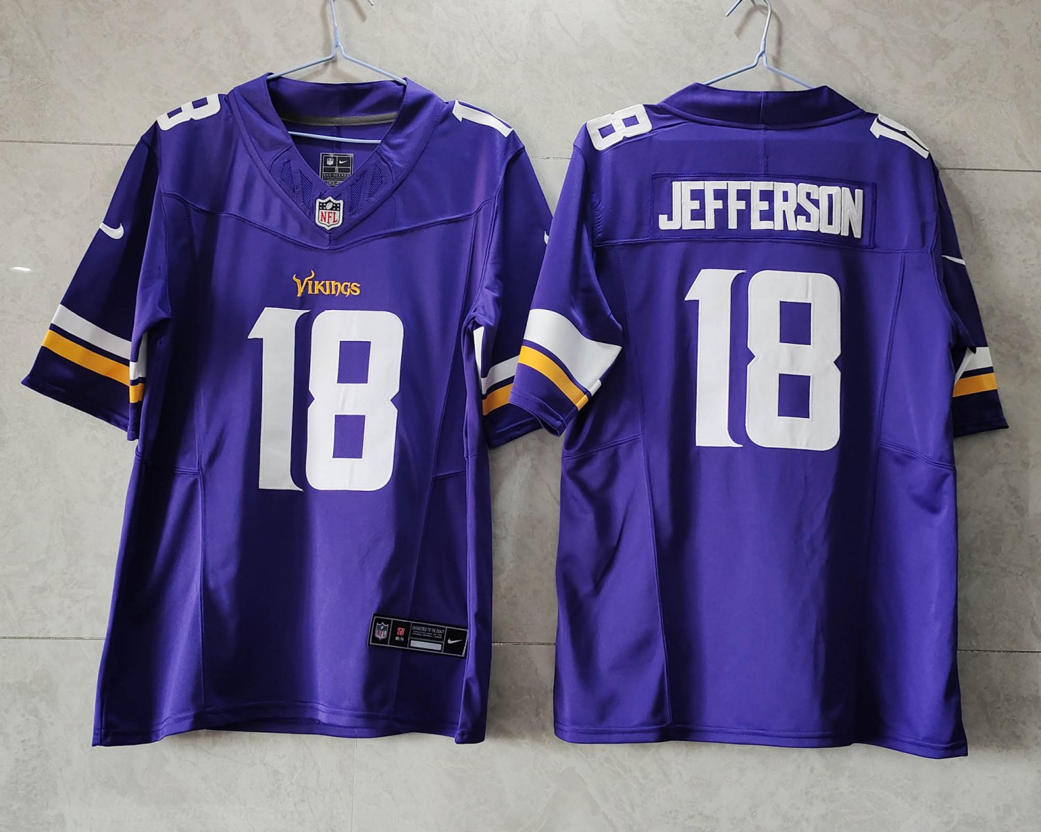 Vikings 18 Justin Jefferson Purple 2023 F.U.S.E Men Jersey