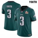 Youth Eagles #0 Bryce Huff Black Super Bowl LIX Stitched Jersey