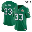 Youth Eagles #33 Cooper DeJean Kelly Green Super Bowl LIX Stitched Jersey
