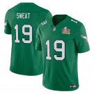Men's Eagles #19 Josh Sweat Kelly Green Super Bowl LIX Stitched Jersey