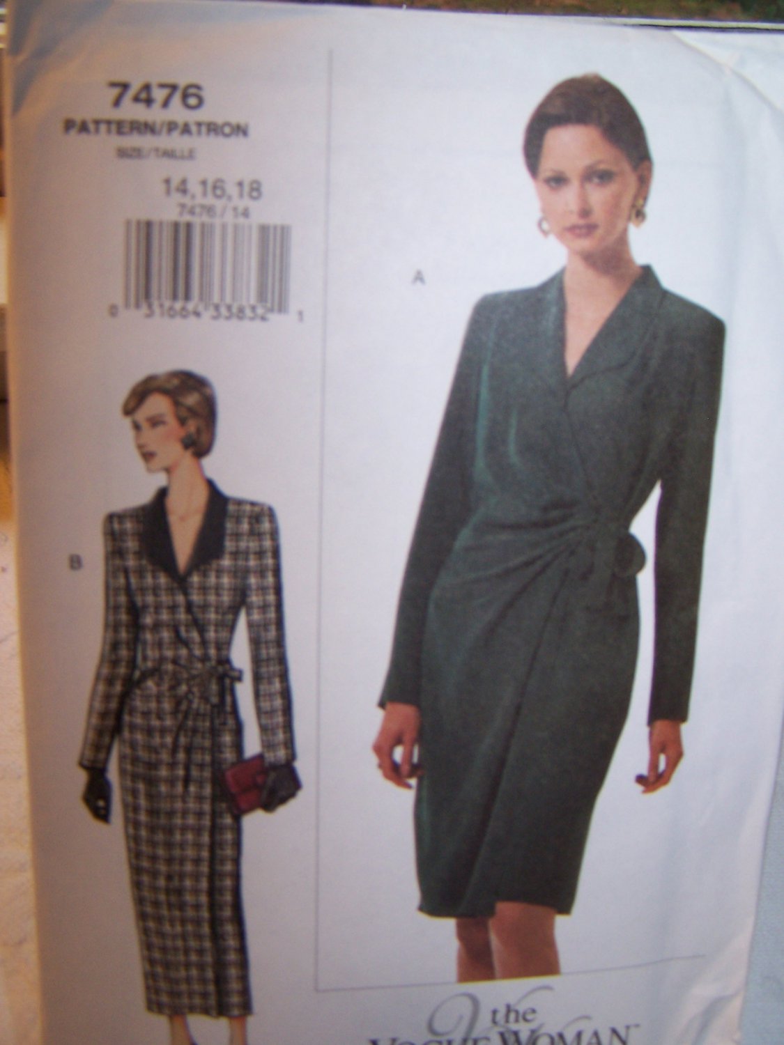 Wrap Dress Vogue Sewing Pattern 7476