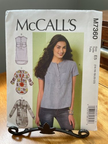 McCall's Sewing Pattern Women's Tops Sizes 14-22 McCall's M7360