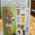 Sewing Pattern Women's Tops, Dress, Shorts, Capris Sizes 18-24 McCall's M5640