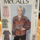 McCall's Sewing Pattern Women's Tops Sizes 14-22 McCall's M7324
