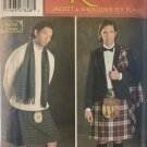 Men's Kilt, Jacket, Scarf, Fly Plaid Sewing Pattern Simplicity 5029