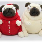 Pig The Pug With Sound & Pig The Elf Set of Two Stuffed Toys Book Characters