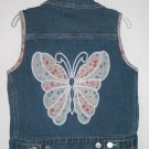 TCP The Children's Place Denim Butterfly Vest 7 8