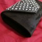 Kendall & James Bling Front Black Formal Velvet Shoulder Bag
